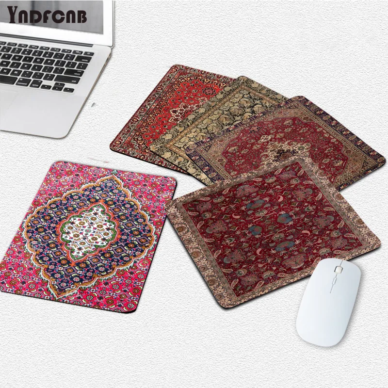 

Persian carpet Floral Rubber Small Office Student Gaming Thickened Large Writing Pad Non-slip Cushion Mouse Pad Desktop Mat