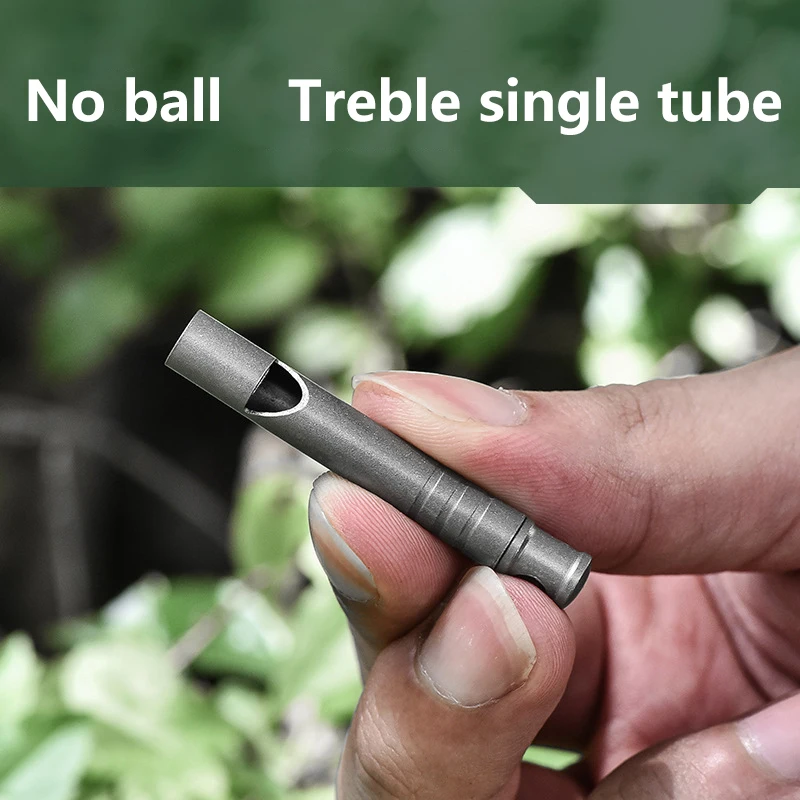 Титановый свисток аварийный со шнурком безопасный для выживания сверхлегкий