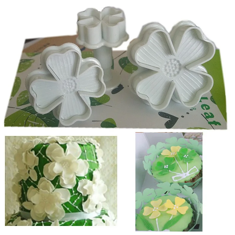 

3pcs Hydrangea Spring Embossing Printing Mould Fondant Biscuit Cookies Cutter Printing Sugar Flower DIY Baking Mould