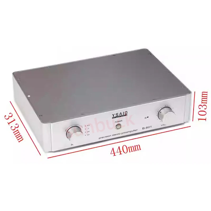 Фото Предусилитель Sunbuck B601 с полной балансной схемотехникой, Hi-Fi, 60Вт+60Вт, 2.0 канала, на базе MB6010, с пультом ДУ, аудио-предусилитель №2