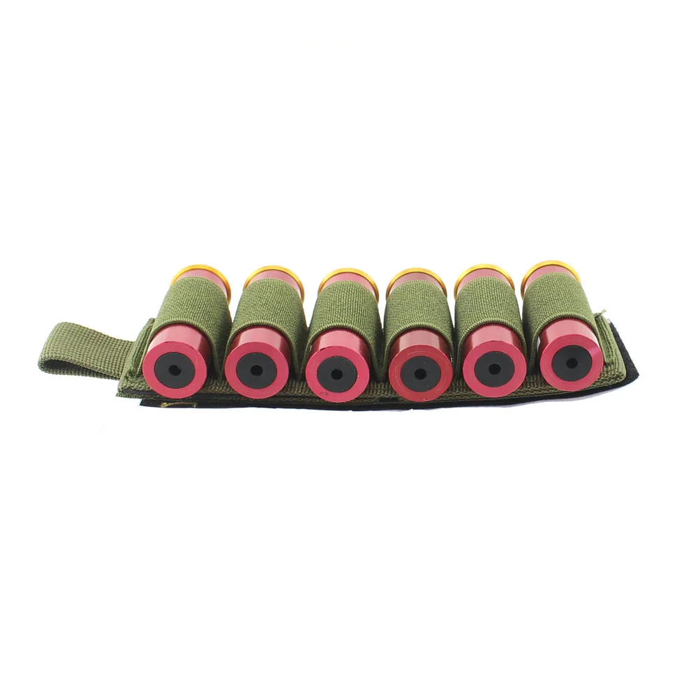 Тактический крюк петля 6 патронов ружье оболочки держатель Shotshell Вставка карты
