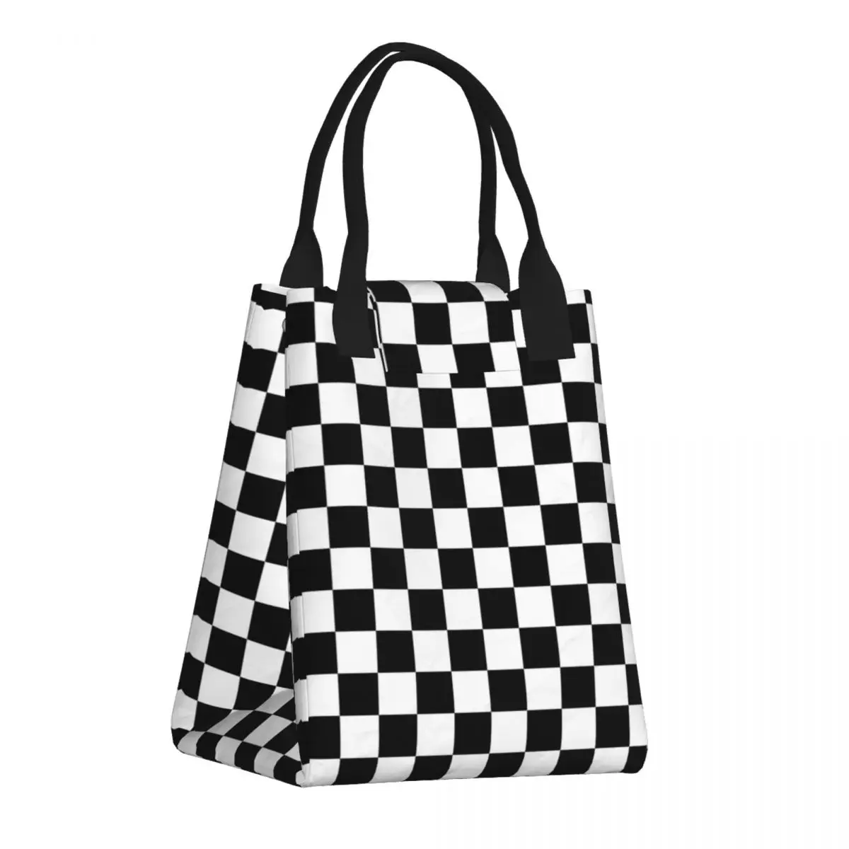 

Ska Checkerboard Insulated Lunch Bag Reggae Music Leakproof Thermal Cooler Bento Box Women Children Food Container Tote Bags