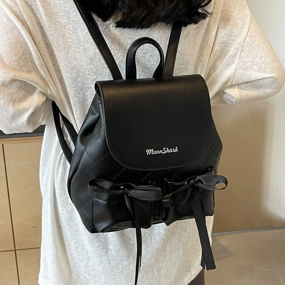 Рюкзак с бантом в Корейском стиле вместительный нейлоновый рюкзак двойным