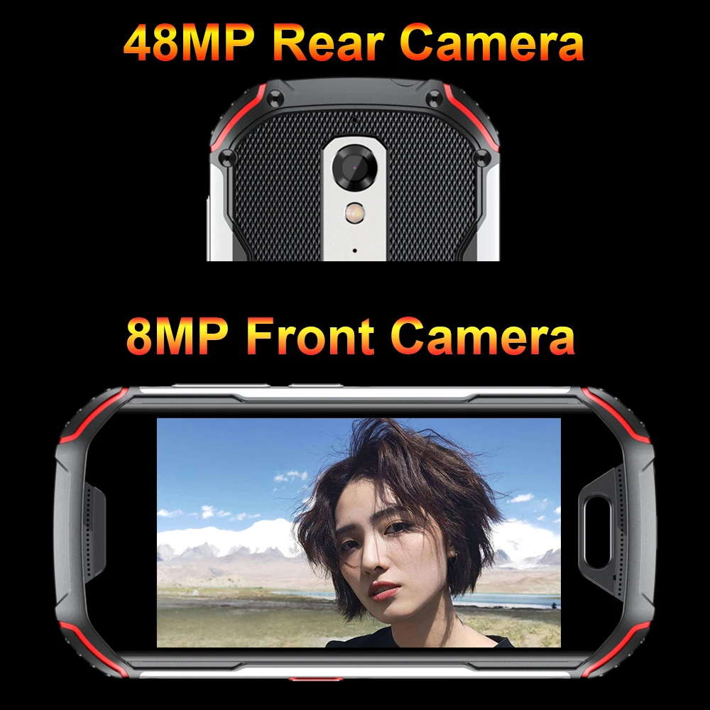 Ceny Unihertz Atom L Wytrzymały Wodoodporny Odblokowany 6GB 128GB Smartphone Android 11 Telefon Komórkowy 8MP 48MP Dual Sim NFC Telefony Komórkowe