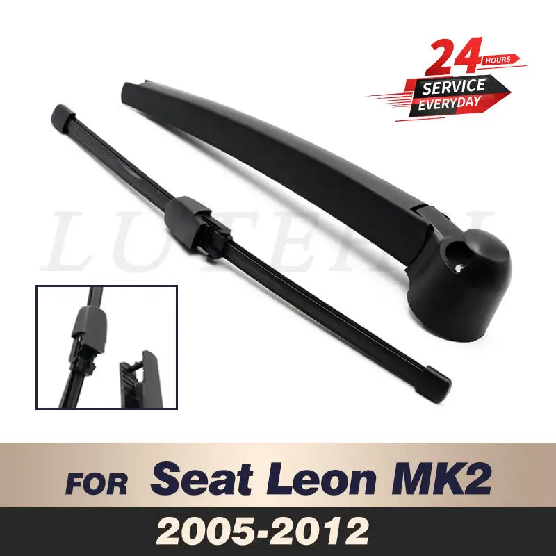 

Wiper 11" Rear Wiper Blade & Arm Set Kit Fit For Seat Leon MK2 2005-2012 2006 2007 2008 2009 Windshield Windscreen Rear Window