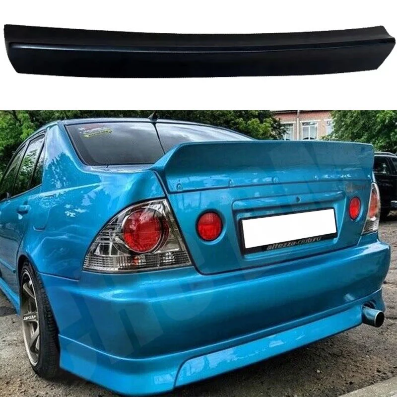 Фото Для 1998, 1999, 2000, 2001, 2002, Lexus IS200 Altezza Modif/38, глянцевый черный, задний спойлер из настоящего углеродного волокна, крышка багажника GT TRD Style №3