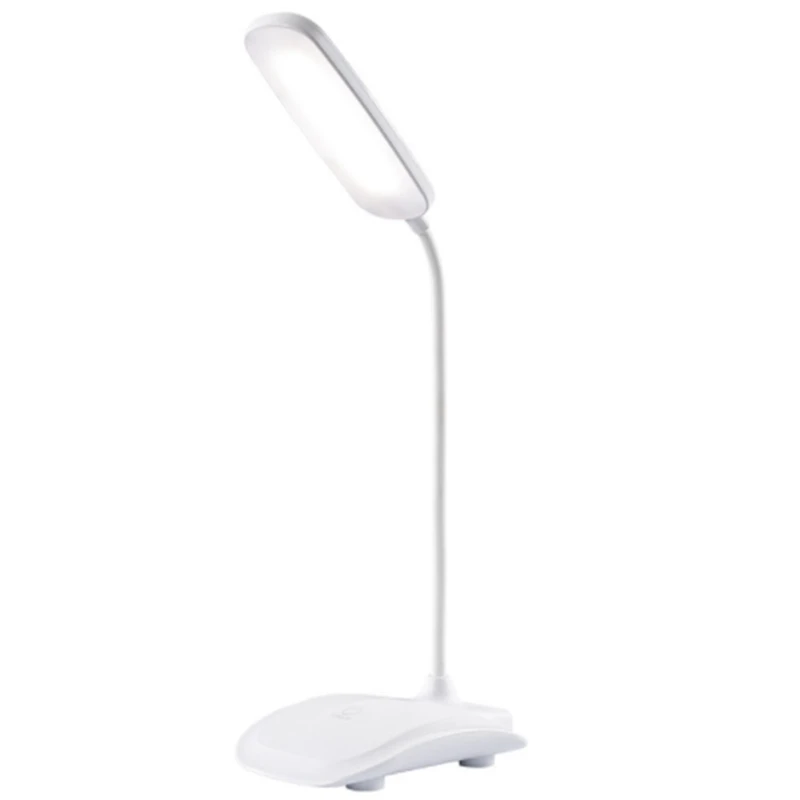 

USB Desk Lamp Three Color Temperature Dimming Touch Learning Desk Lamp Flexible Hose For Desk Can Turn 360 Degrees