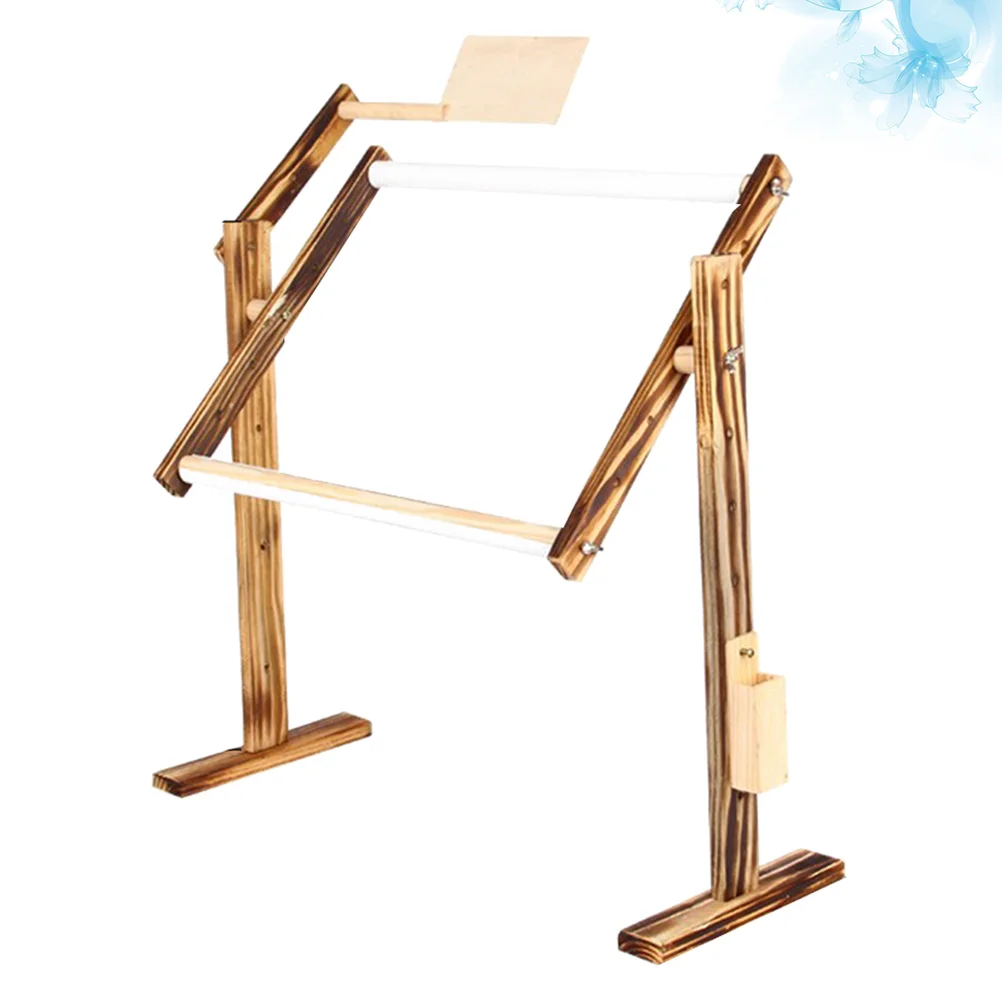 

Cross Stitch Frame Canvas Stretcher Embroidery Floor Stand Bamboo Adjustable Rack