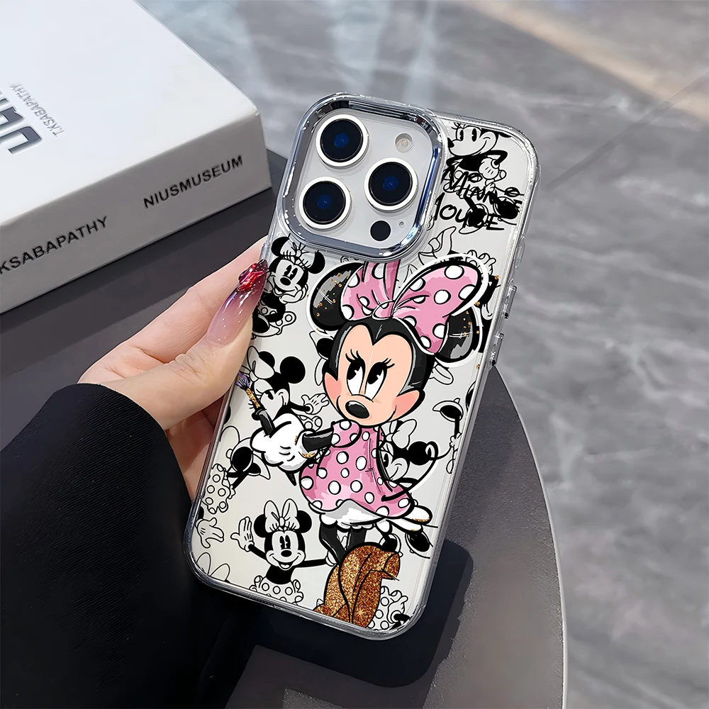 Стильный чехол для телефона с Микки и Минни Маусами для iPhone 17e, 17, 16e, 16, 15, 14, 13, 12, 11 mini, Pro, Max, X, XR, XSMAX, 8, 7, Air, Plus, мягкий чехол (art.: 3920da656cc3b) - 3920da656cc3b