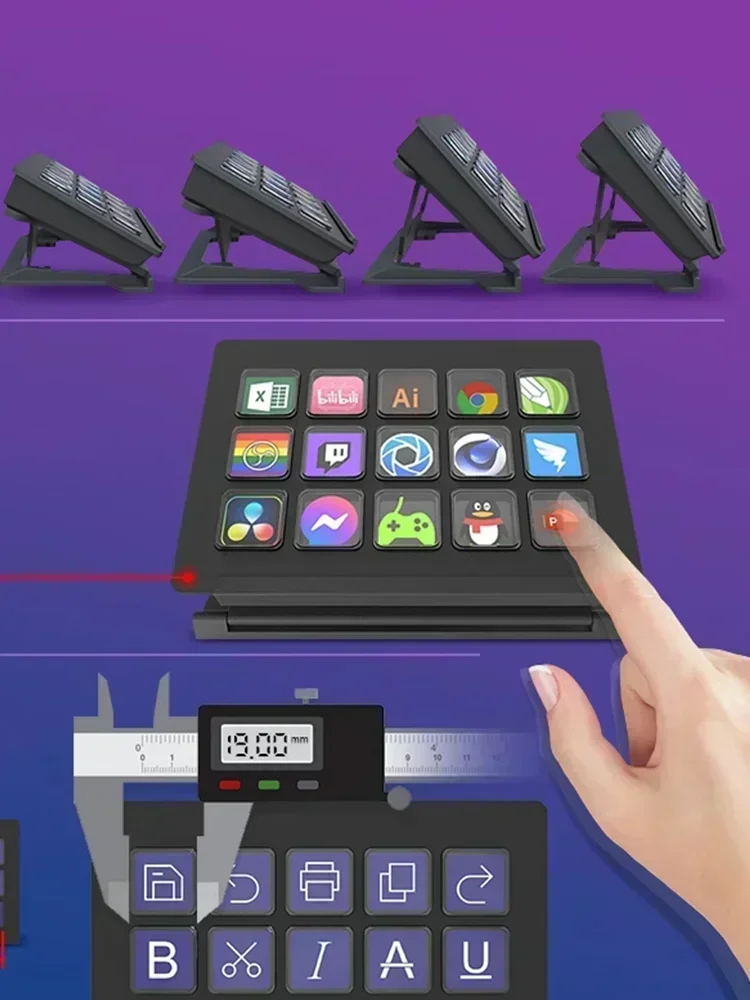 Мини-клавиатуры Mirabox 293 V3 визуальная ЖК-кнопка создание живого содержания