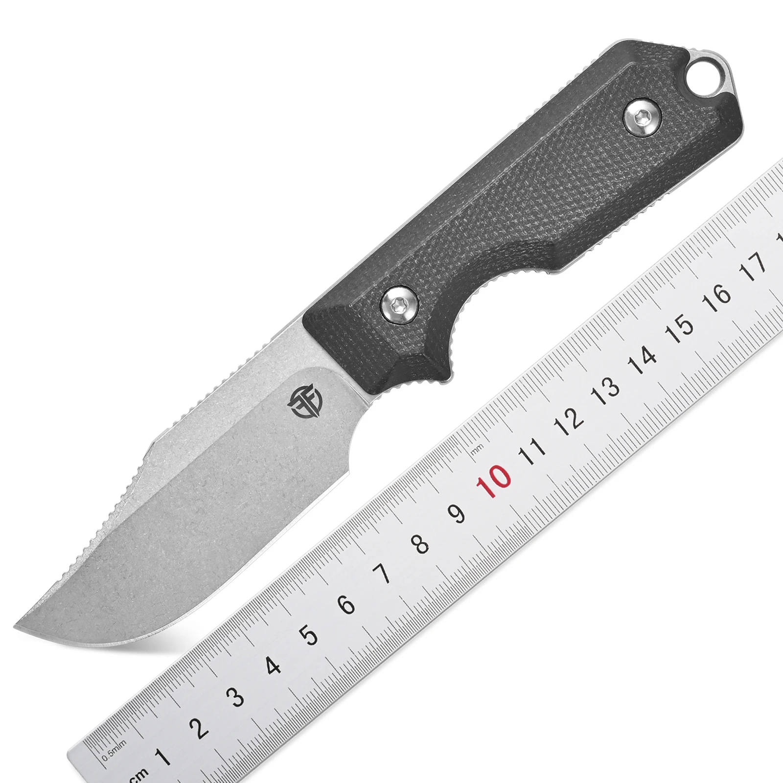 Фото Нож Eafengrow FF120 с фиксированным клинком из стали DC53, рукоять из микарты, цельнометаллический, для активного отдыха, кемпинга, работы и выживания №2