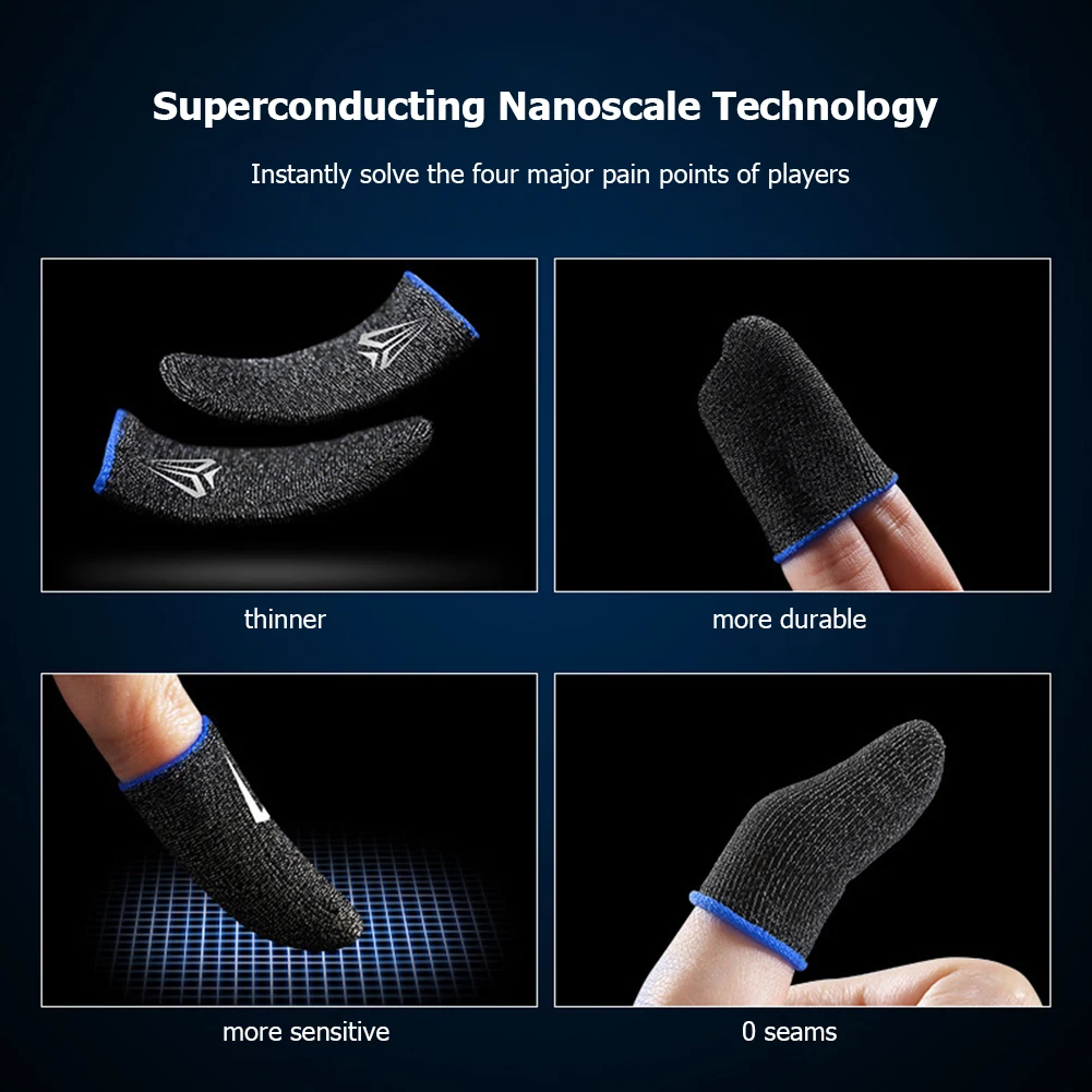 1 пара дышащие перчатки для пальцев PUBG с защитой от пота |