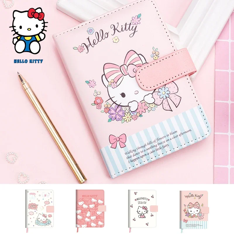 Блокнот Hello Kitty мультяшная кавайная девушка портативный блокнот ручной A6 дневник
