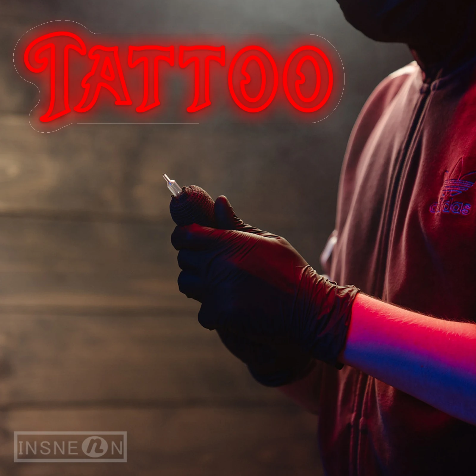 Неоновые вывески для тату-салона студии магазина Настенный декор неоновая