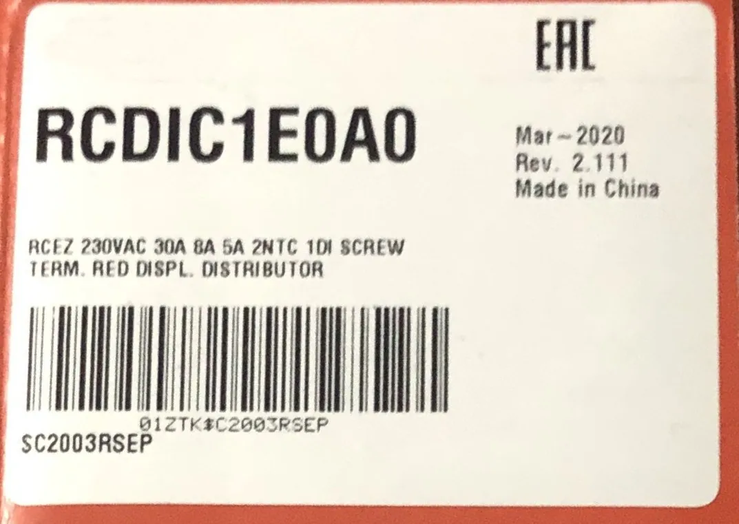 

Новый оригинальный RCDIC1E0A0