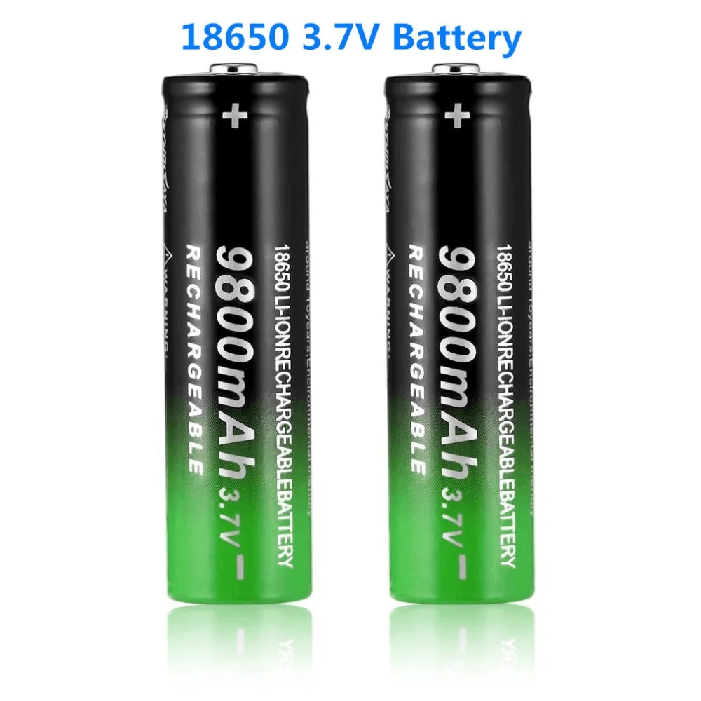 

3.7V 18650 9800mAh Rechargeable Battery High Capacity Li-ion Rechargeable Battery For Flashlight Torch headlamp Battery