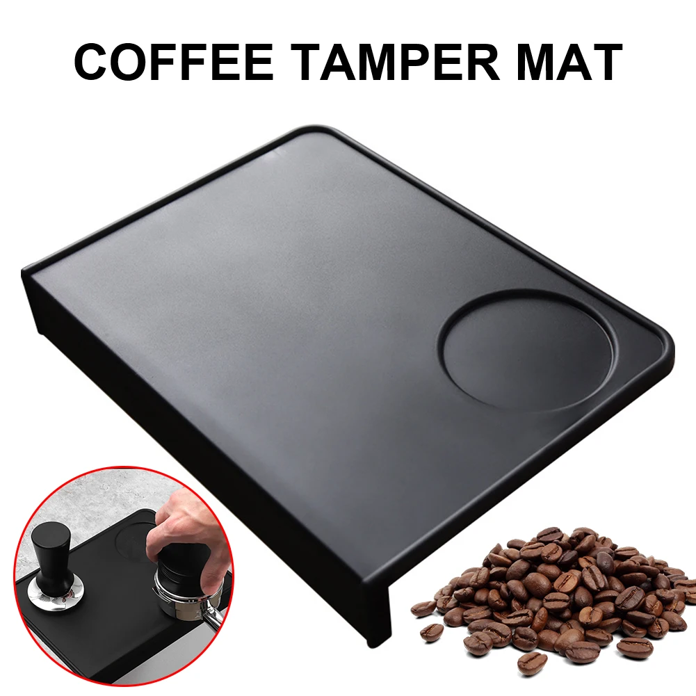 

Coffee Tamper Mat Black Non-Slip Food Silicone Espresso Tamping Pad For Portafilter Barista Accessories Kitchen Bar Coffee Shop