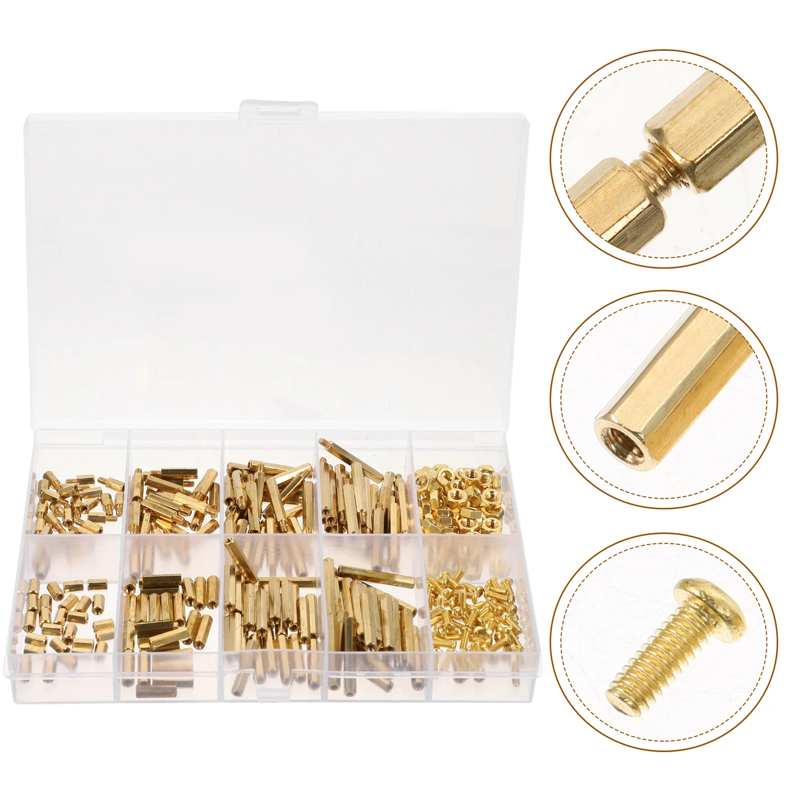 Шестиугольная медная колонна антиокислительный винт подставка для небольших