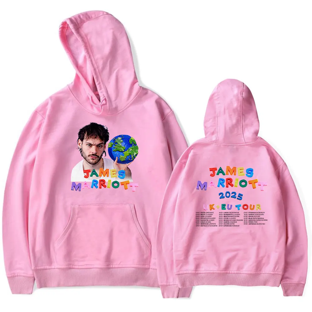 Фото Толстовки James Marriott Merch Tour, новые тур-свитшоты, модная повседневная уличная одежда для женщин и мужчин №5