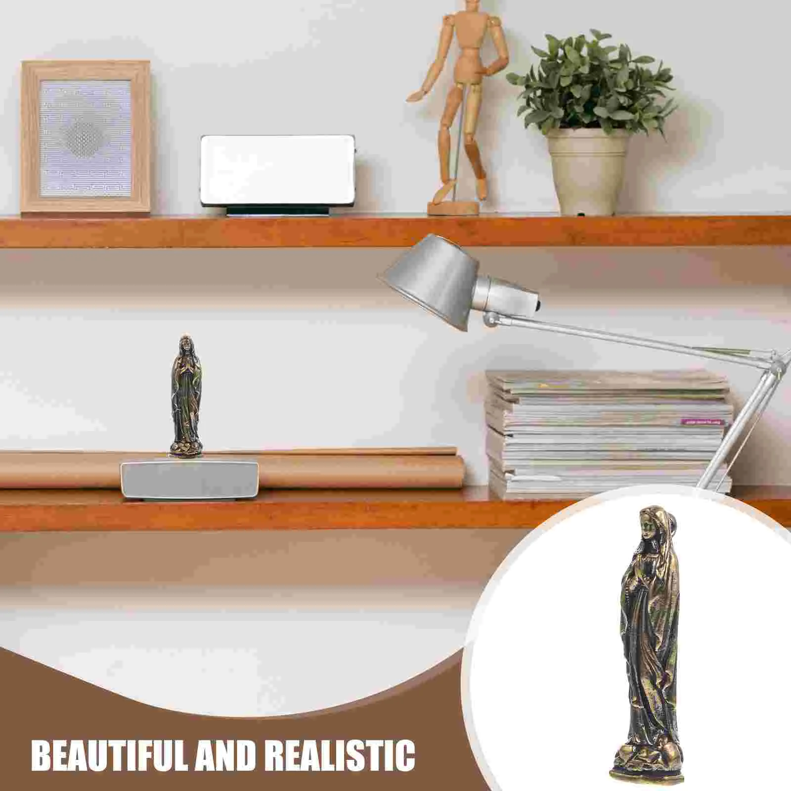 Латунные фигурки Марии Иисуса миниатюрная статуя матери подарки для мамы