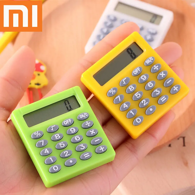 

Xiaomi Cartoon Pocket Mini Handheld Pocket Type Coin Batteries Calculator Carry Extras Calculadoras School Office Calculator