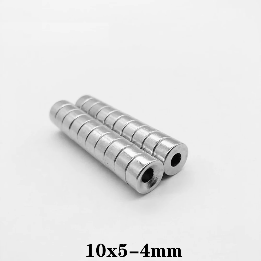 

10PCS 10x5-4 Stong Neodymium Magnets Disc 10x5 mm Hole 4mm Minor Diameter Magnet Round Countersunk Magnetic 10*5-4 mm