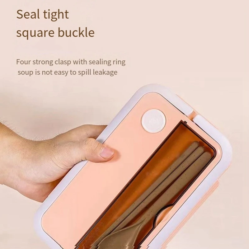 Большой вместительный студенческий ланч-бокс корейский герметичный ящик для