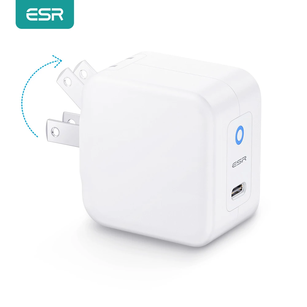 Сетевое зарядное устройство ESR PD с USB-портом и поддержкой быстрой зарядки 20 Вт |