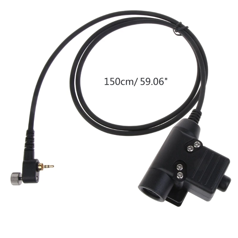 Compatible for MTH850 MTH800 MTP850 MTS850 MTH600 MTH650 HD01 HD02  PTT Cable-Plug Walkie-Talkie Headset Adapter