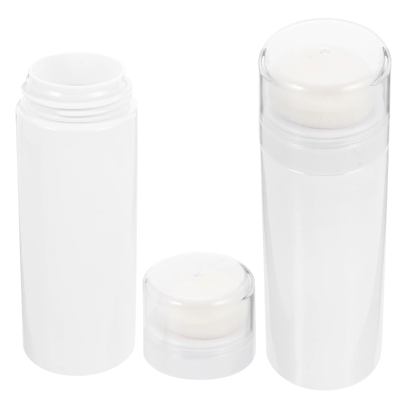 

2pcs Infant Talcum Powder Containers Puff Boxes Baby Powder Boxes Bottles