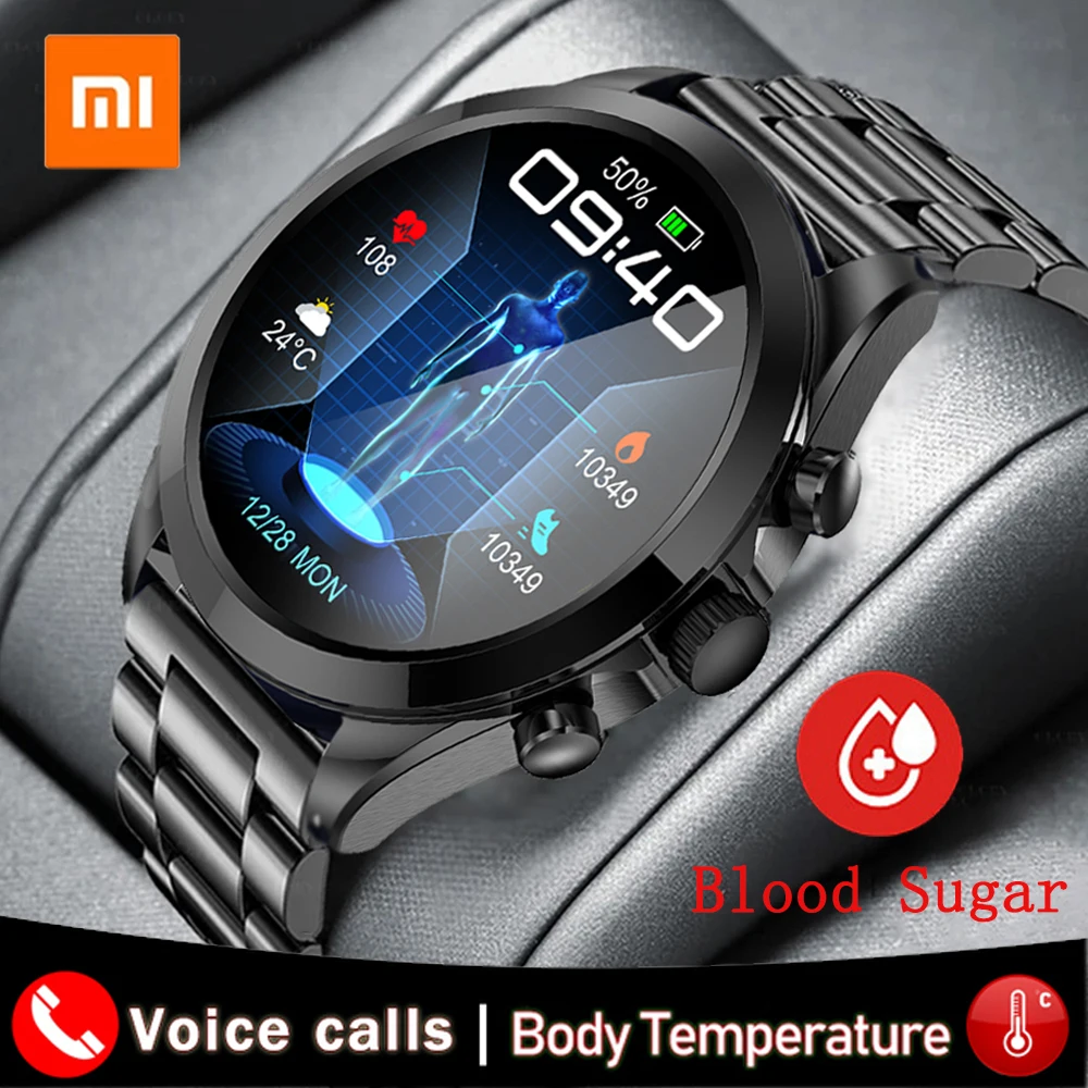 

Смарт-часы Xiaomi мужские с поддержкой Bluetooth, пульсометром, тонометром и оксиметром