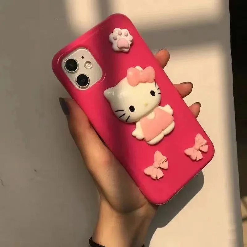 

Cute Style Cat's Paw Hello Kitty for Iphone13 Pro Max Phone Case Silicone Iphone12 Promax (6.7) Soft Case