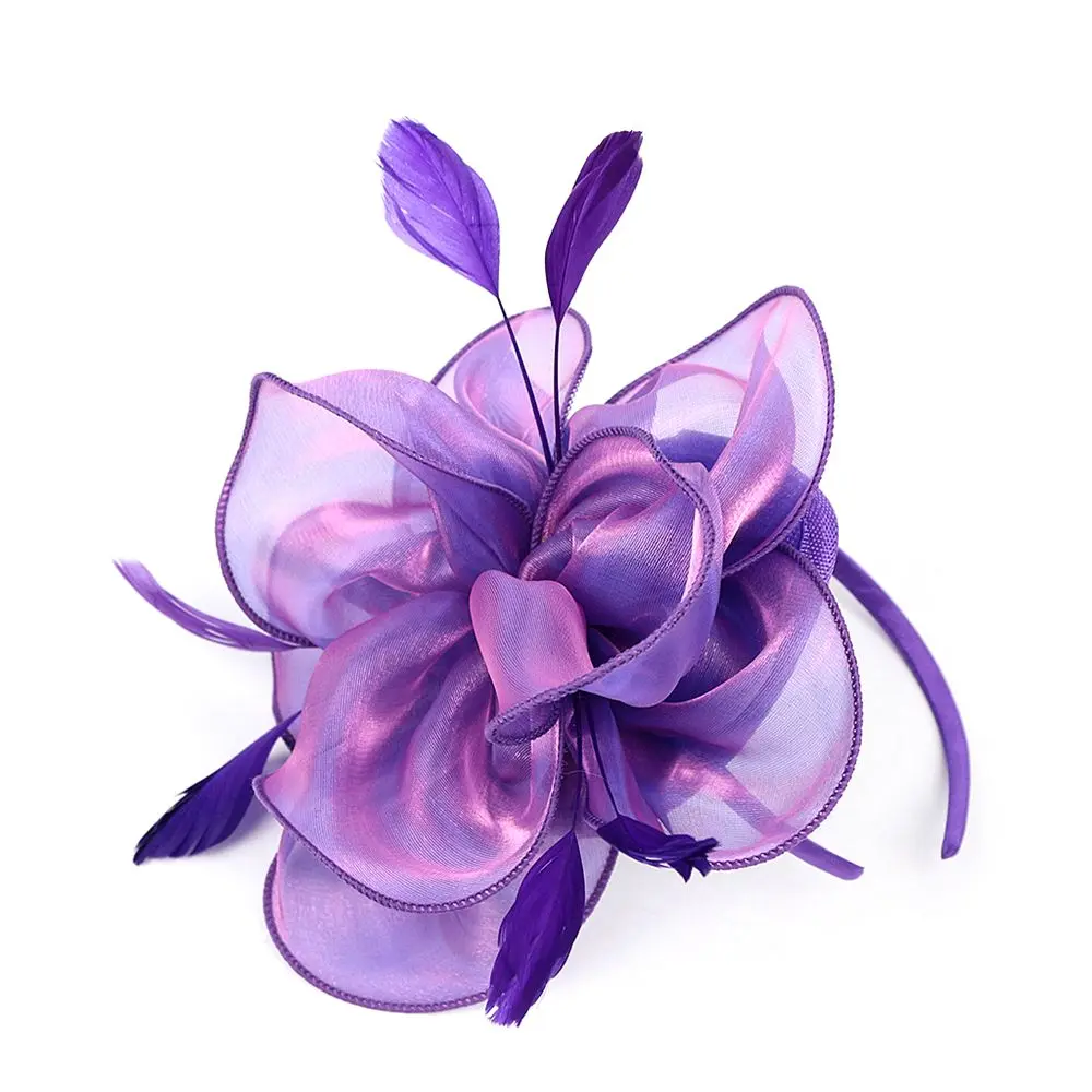 Цветочная сетчатая повязка на голову Royal Ascot Race Fascinators Цилиндр Головные уборы