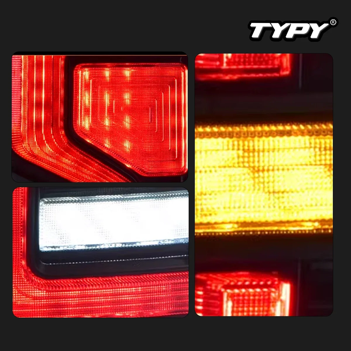 TYPY новые светодиодные задние фонари автомобиля для Ford Ranger 2012-2018 сигнали