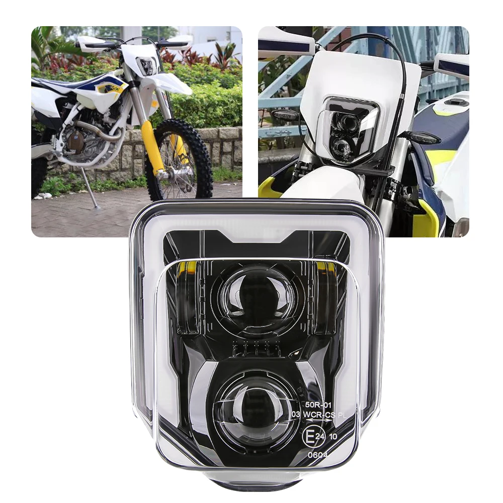 Мотоциклетная Фара Enduro Для Husqvarna 701 Светодиодная Supermoto TE TC FE FC Cafe Racer
