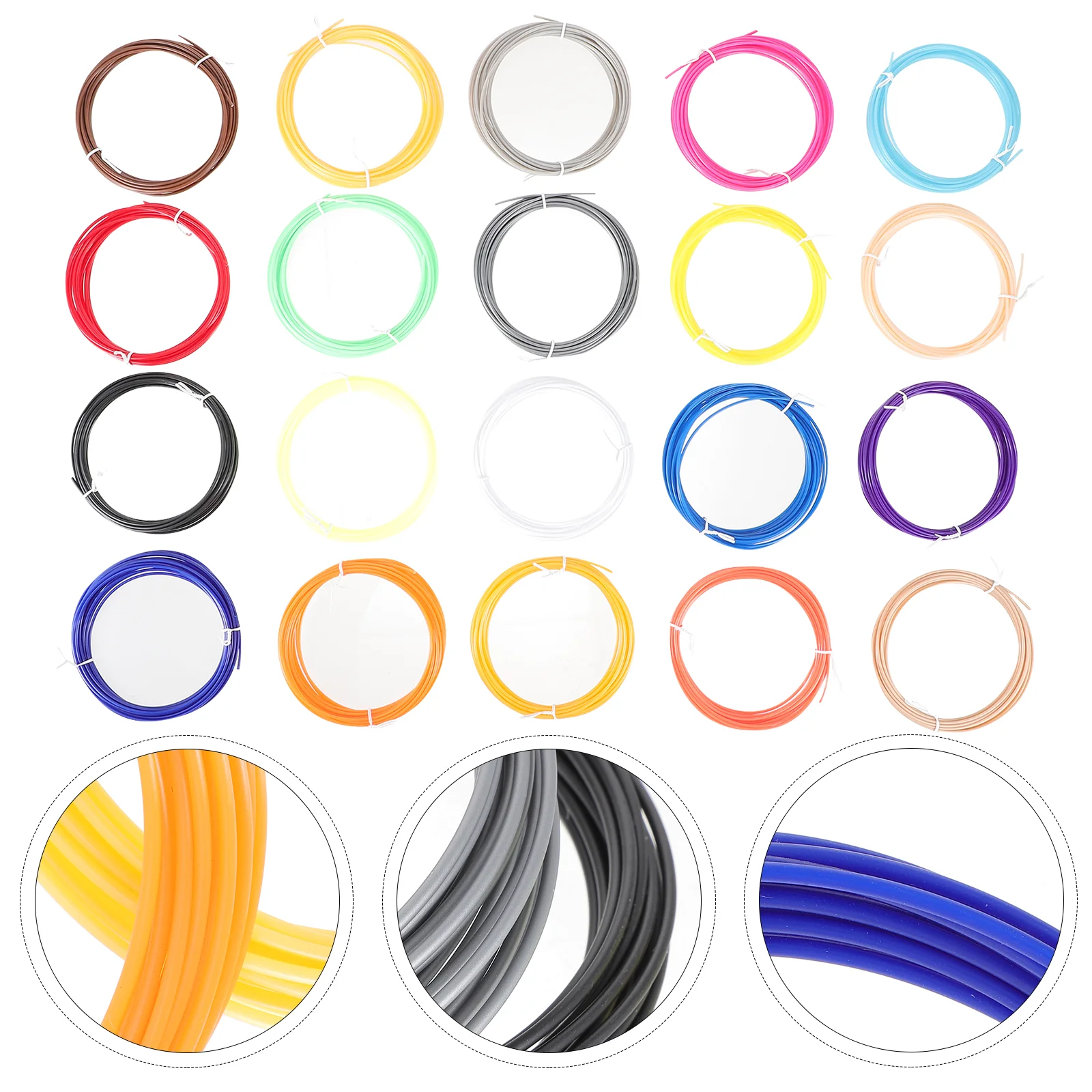

20pcs Durable Printing Supplies 3D Pen Filament Refills 3d Pen Pla Filament Refills 3D Pen Filament Refills Printing Supplies