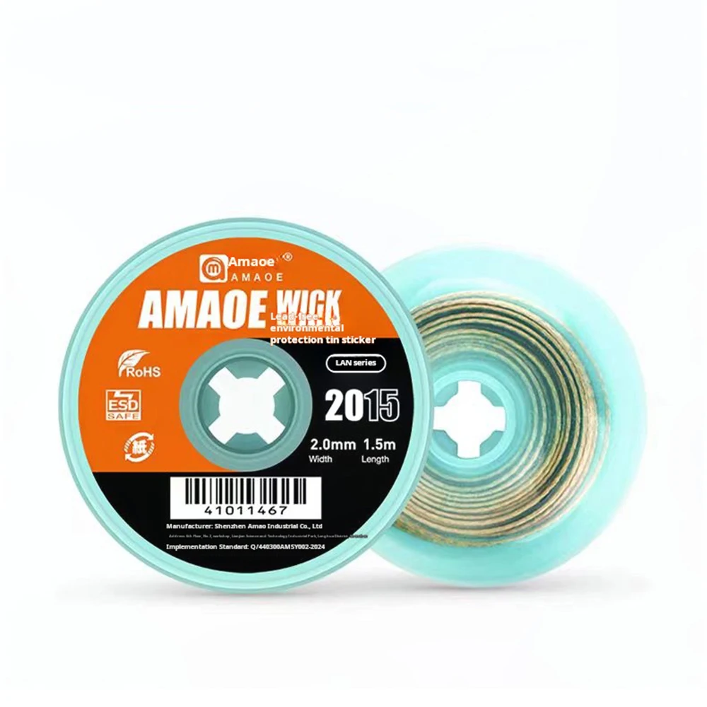 Amaoe 1 5 м средство для удаления фитиля припоя оплетка проволока-присоска флюсовая