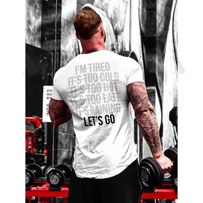 

Badassdude LET'S GO Printing Men's Casual Fashion T-shirt