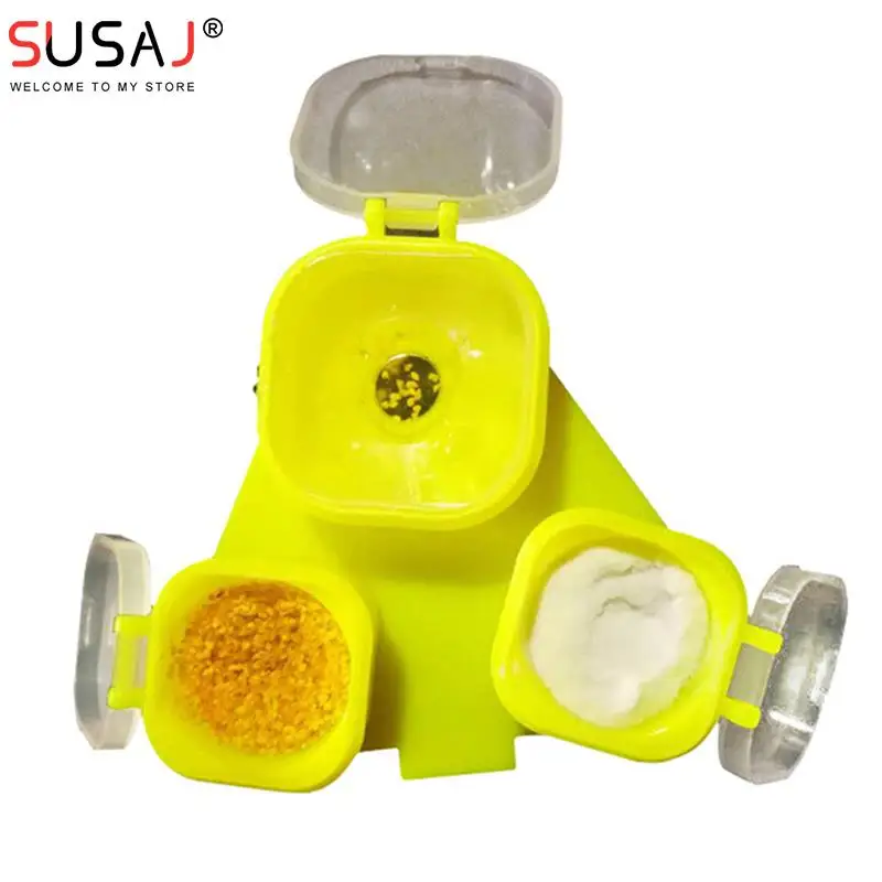 

3 in 1 Magnetic Fishing Pull Bait Tray Plate for Water Powder Rice Flour Detachable Box Case Fishing Lure Tackle Plate Cases