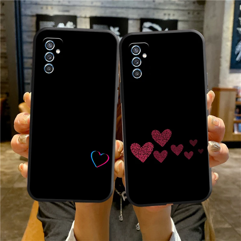 

Милый чехол для телефона с рисунком сердца для Samsung M12 M51 M30S M10 M12 M32 M11 M22 M31S M20 M52 5G M31 M30