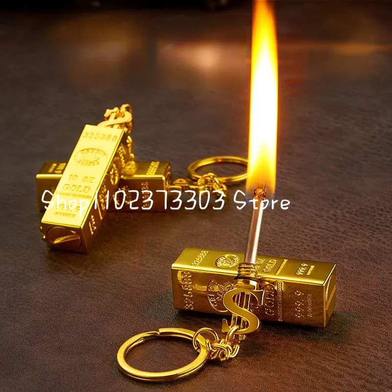 

Tik Tok popular Gold Bars, 10,000 Matches, Kerosene Lighter, Multi-Functional Keychain Matches, Waterproof