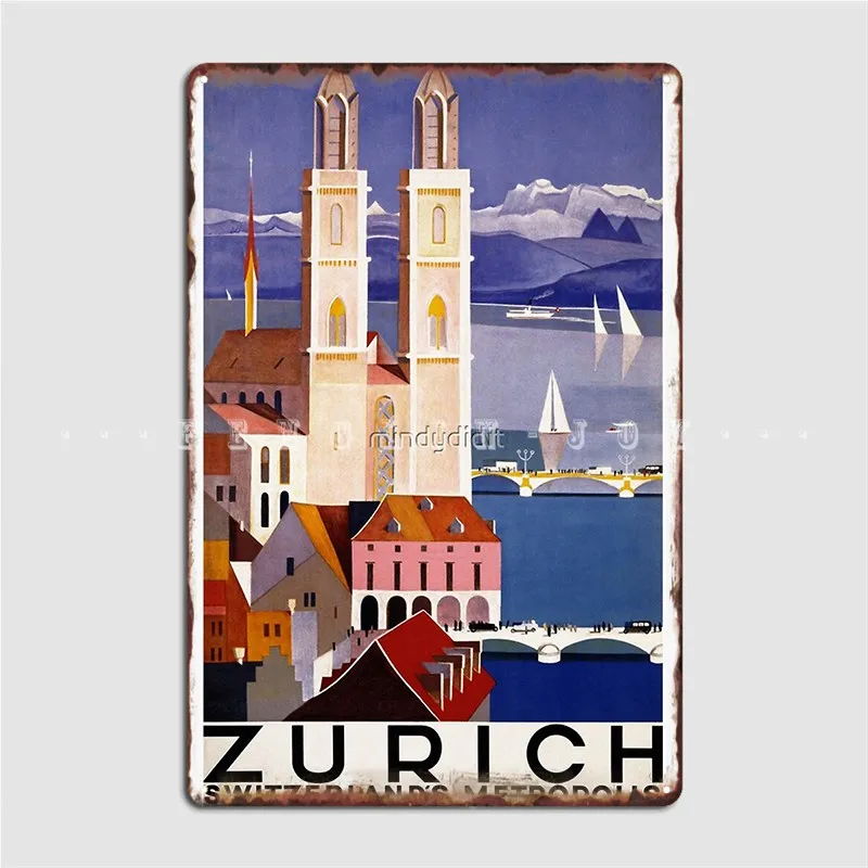 Винтажный постер для путешествий с изображением Лондона, металлический плакат, настенный паб, гостиная, Настенный декор на заказ, оловянные плакаты с вывесками