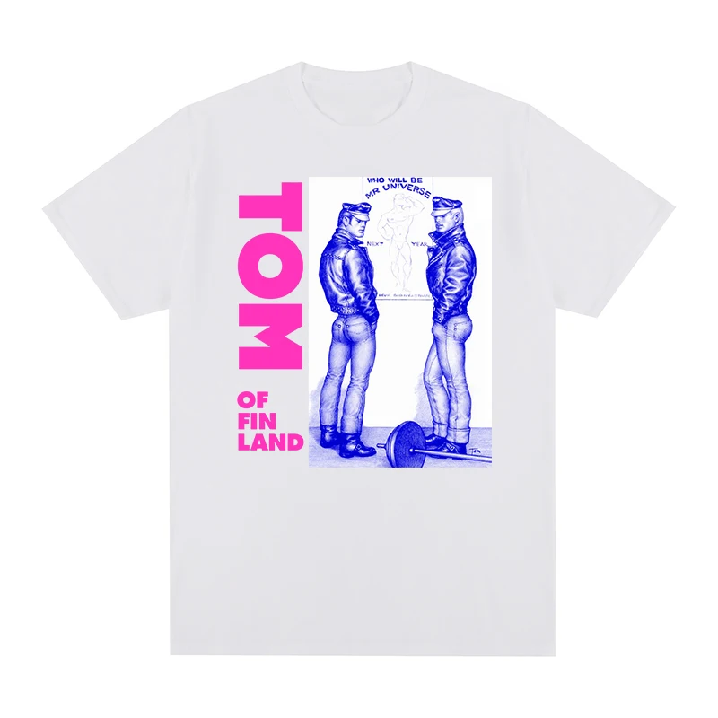 

TOM OF ЛГБТ Финляндия мужской бойфренд Футболка "Влюбленные" COP TOY BOY Хлопковая мужская футболка новая футболка Wo мужские топы