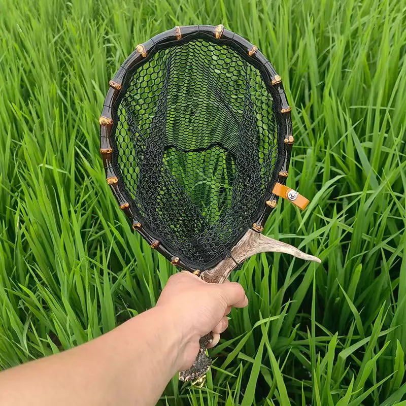 Ручная работа искусственная ручная сеть для ловли нахлыстом маленькая