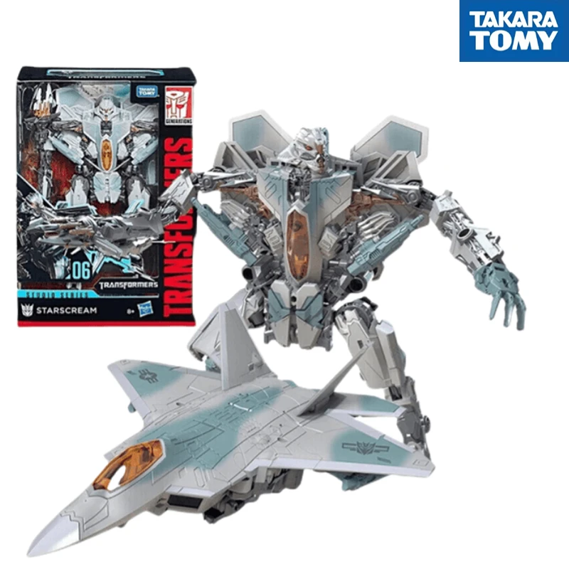 

TAKARA TOMY Transformers Studio SS06 Starscream Movie Version F22 Aircraft 3C Version Movable Figure Toy Doll Collection Gift