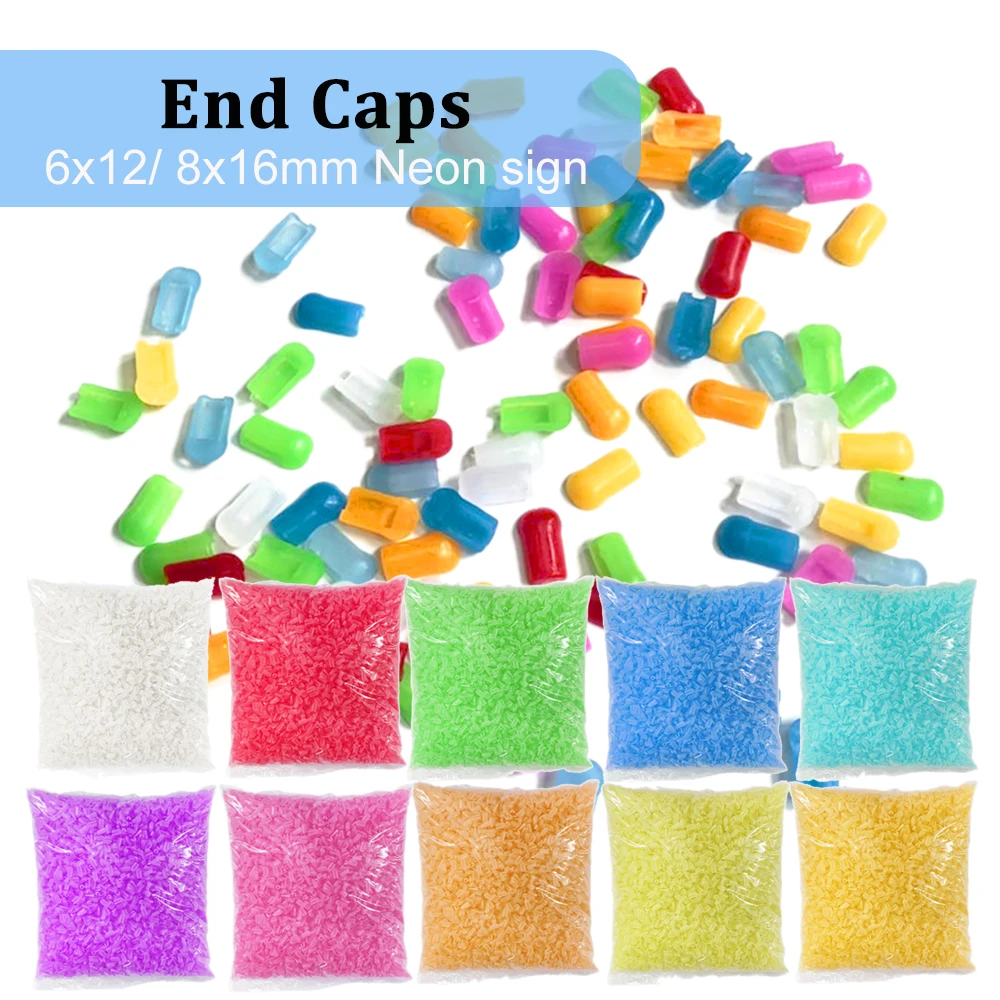 

FUNZENXIN Аксессуары для светодиодной ленты торцевые крышки 6x12 мм 8x16 мм красные