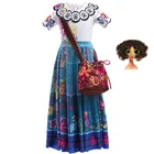 Женское платье для косплея, с оборками и фиолетовыми цветами