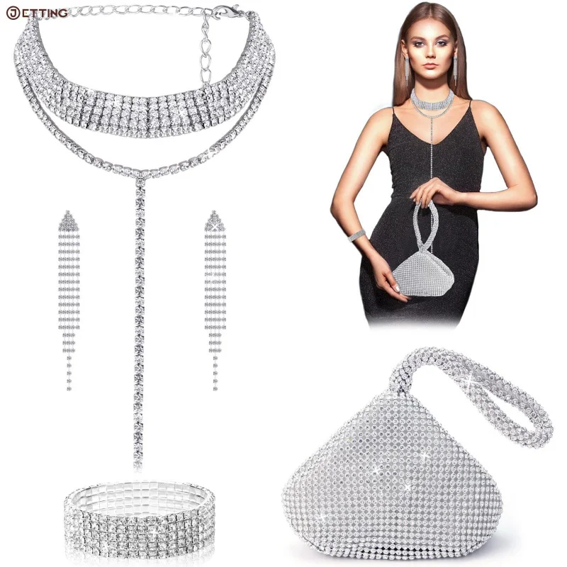 

Новая женская вечерняя сумка, бриллиантовый рандомный клатч с кристаллами, женский кошелек, Свадебный Кошелек, Женский банкетный клатч