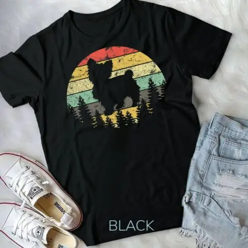 Футболка в стиле ретро для йоркширского терьера футболка унисекс с изображением