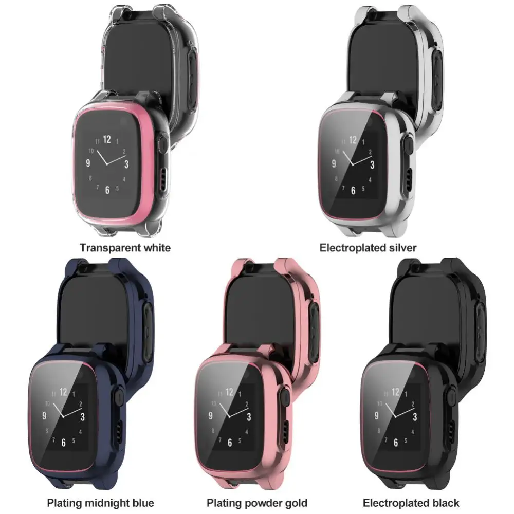 

Soft Tpu Soft Edge Shell Frame Case Smart Watch Case Protective Bumper Cover Watch Protective Shell Screen Protector
